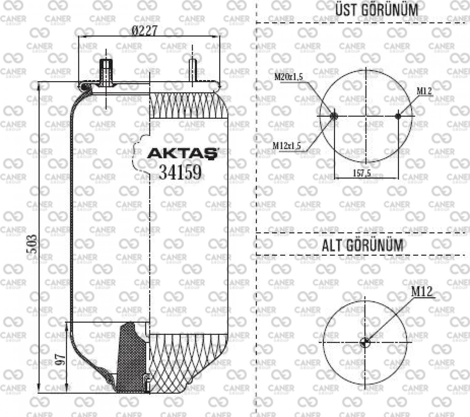 34159 P AKTAŞ; M.9 FRUEHAUF DORSE KÖRÜĞÜ